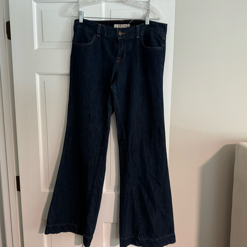 J Brand Denim wide leg trousers
